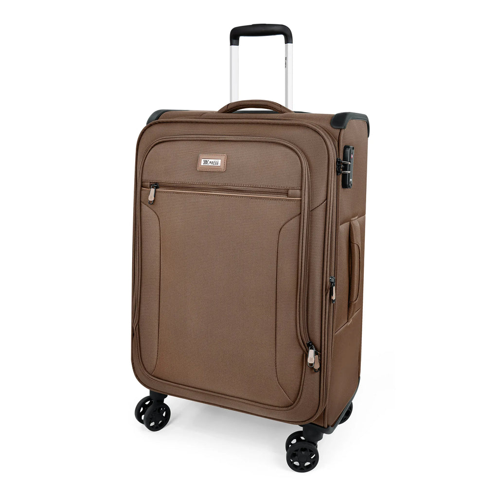 Softside Luggage Expandable Suitcase Upright Spinner Green Softshell Lightweight Luggage for Traveling & Business 20"/26"/28"