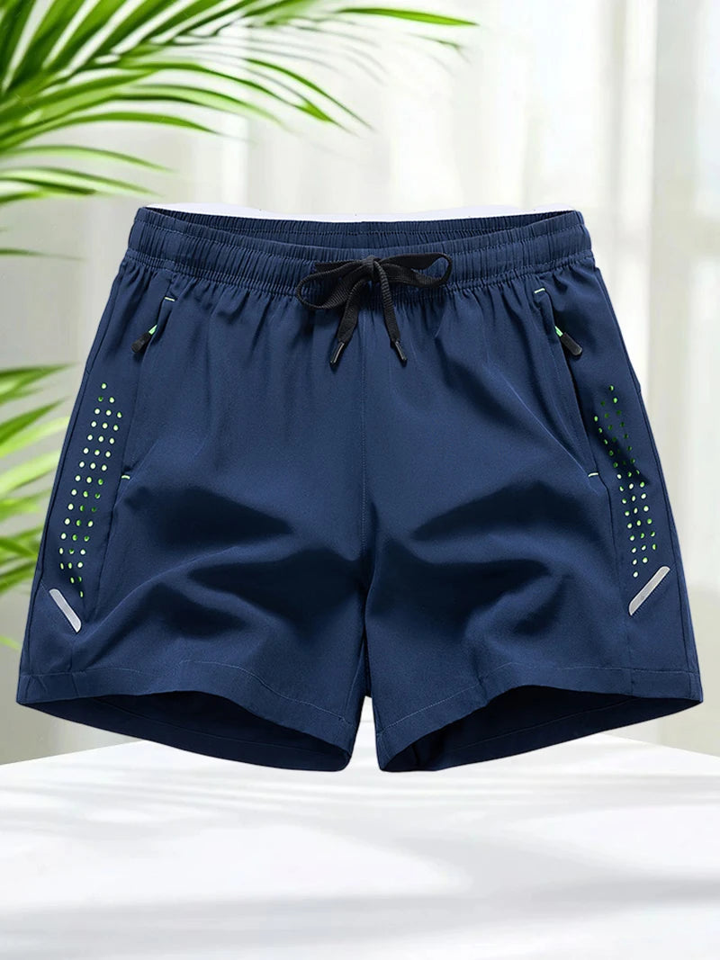 Quick Dry Shorts for Men 5 Inch Training Shorts Men Workout Clothes Drawstring Running Shorts Fitness Gym Pants Breathable Hole