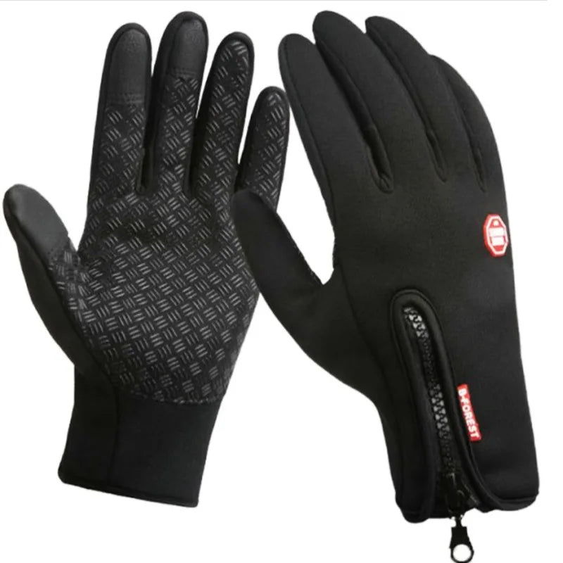 Winter Warm Cycling Gloves Bicycle Warm Touchscreen Full Finger Glove Waterproof Outdoor Bike Skiing Fishing Motorcycle Riding