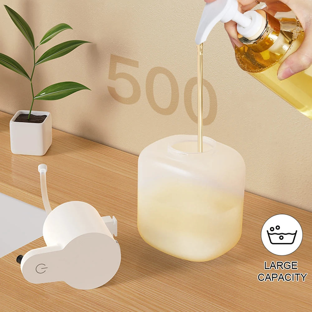 550ml Automatic Soap Dispenser Foam/Gel USB Charging Smart Infrared Sensor Liquid Dish Soap Dispensers Hand Sanitizer Machine