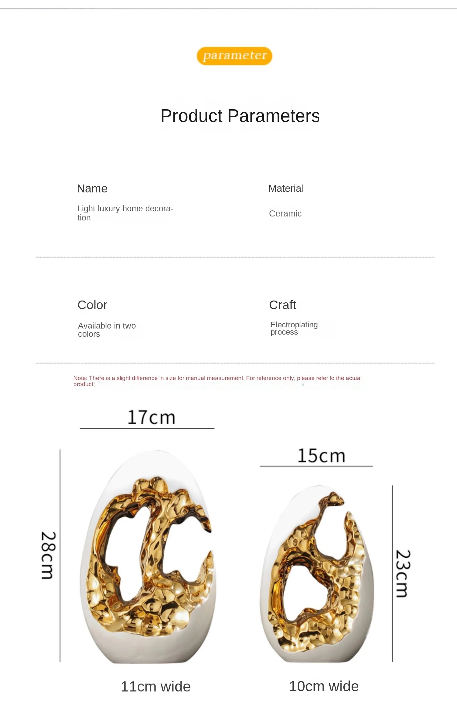 Simple Modern Home Decor, Gold Ornaments, Living Room, Wine Cabinet, TV Cabinet, Office Desktop, High-end Christmas Decoration