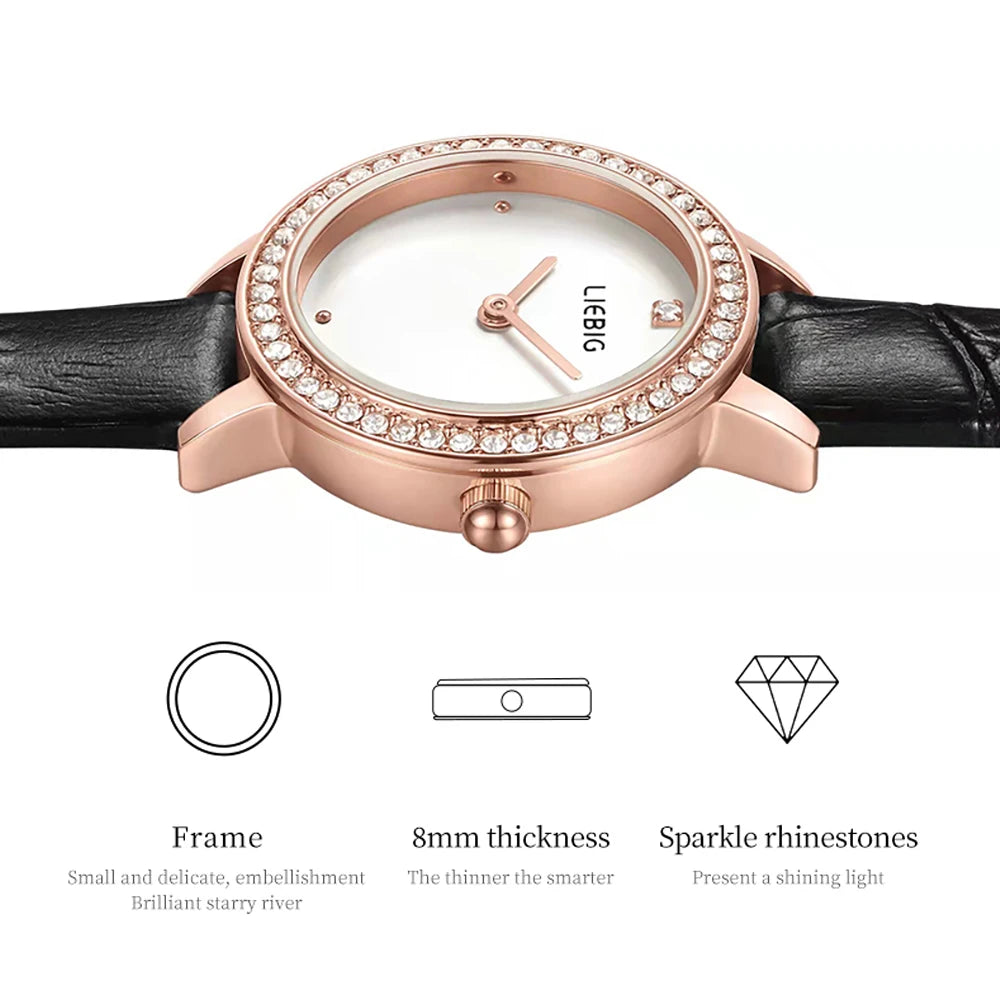 Luxury Women's Quartz watch Fashion Brand Wristwatch Female Waterproof Casual Male Clock Relogio Feminino