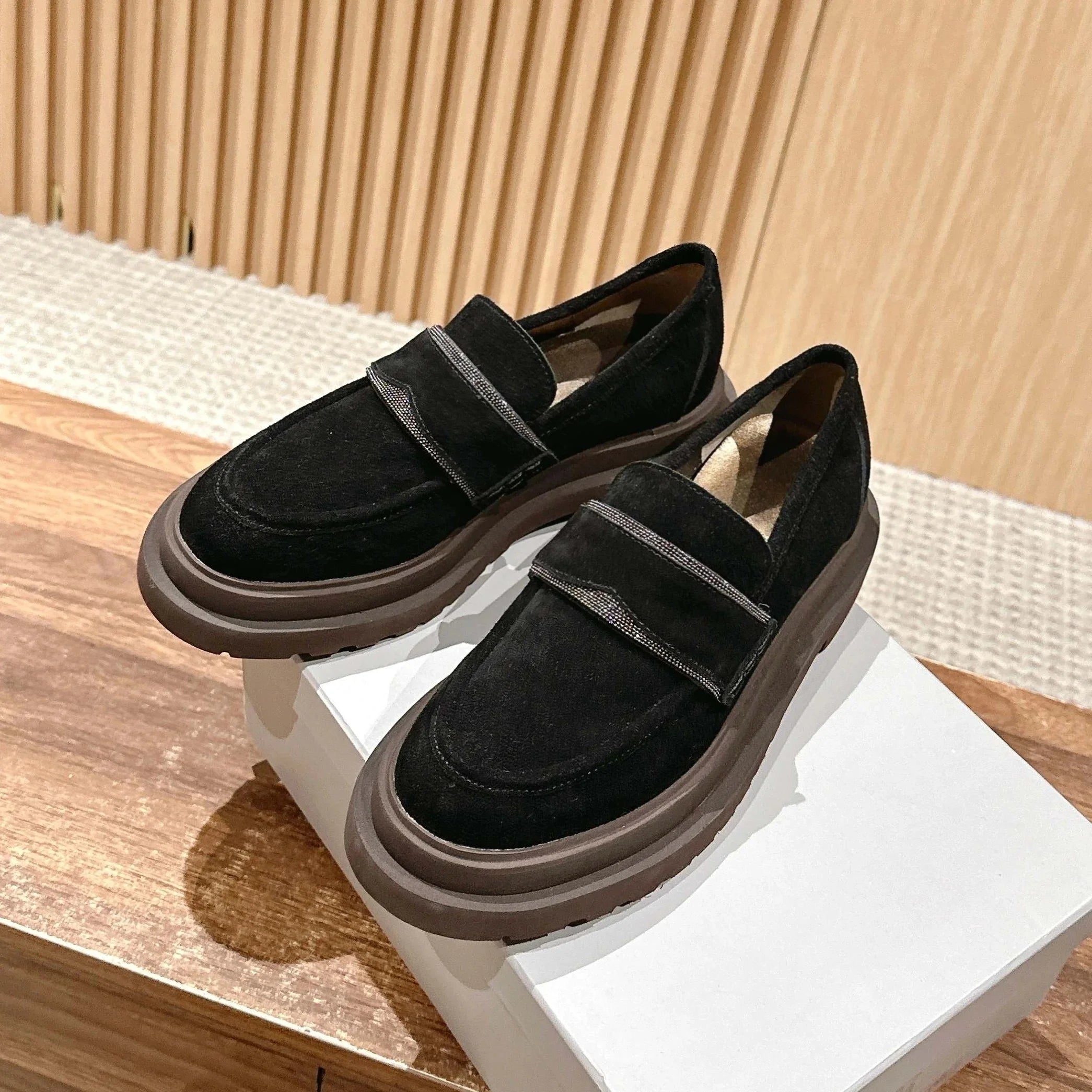 2025 Early Spring New Fashion All-In-One Platform Sandals Women's Platform Shallow Single Shoes Slip-On Lazy Slippers Sandals