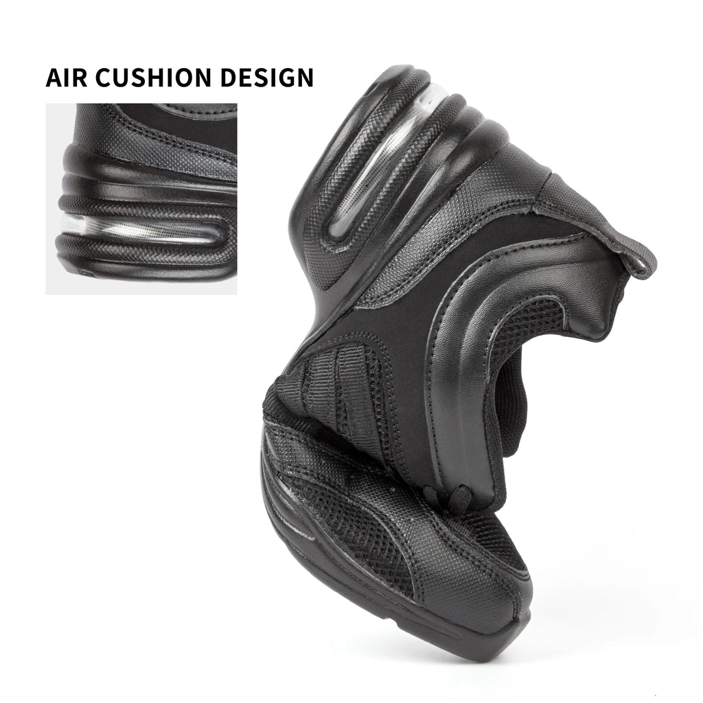 Dynadans Women's Dance Shoes Breathable Mesh Fabric Black Soft Soled Jazz Shoes Salsa Square Dance Modern Dance Shoes