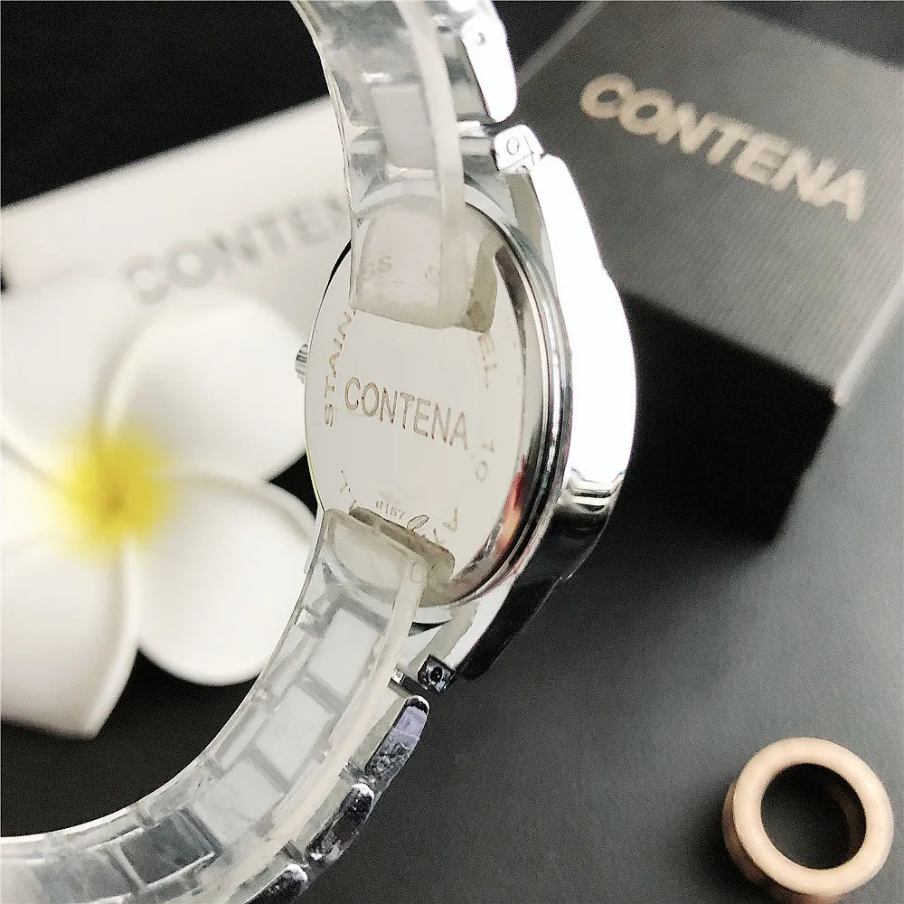 Women‘s Watch Top Brand Luxury Stainless Steel  Rhinestone Quartz Wristwatch for Women Fashion Dress Ladies Clock montre femme