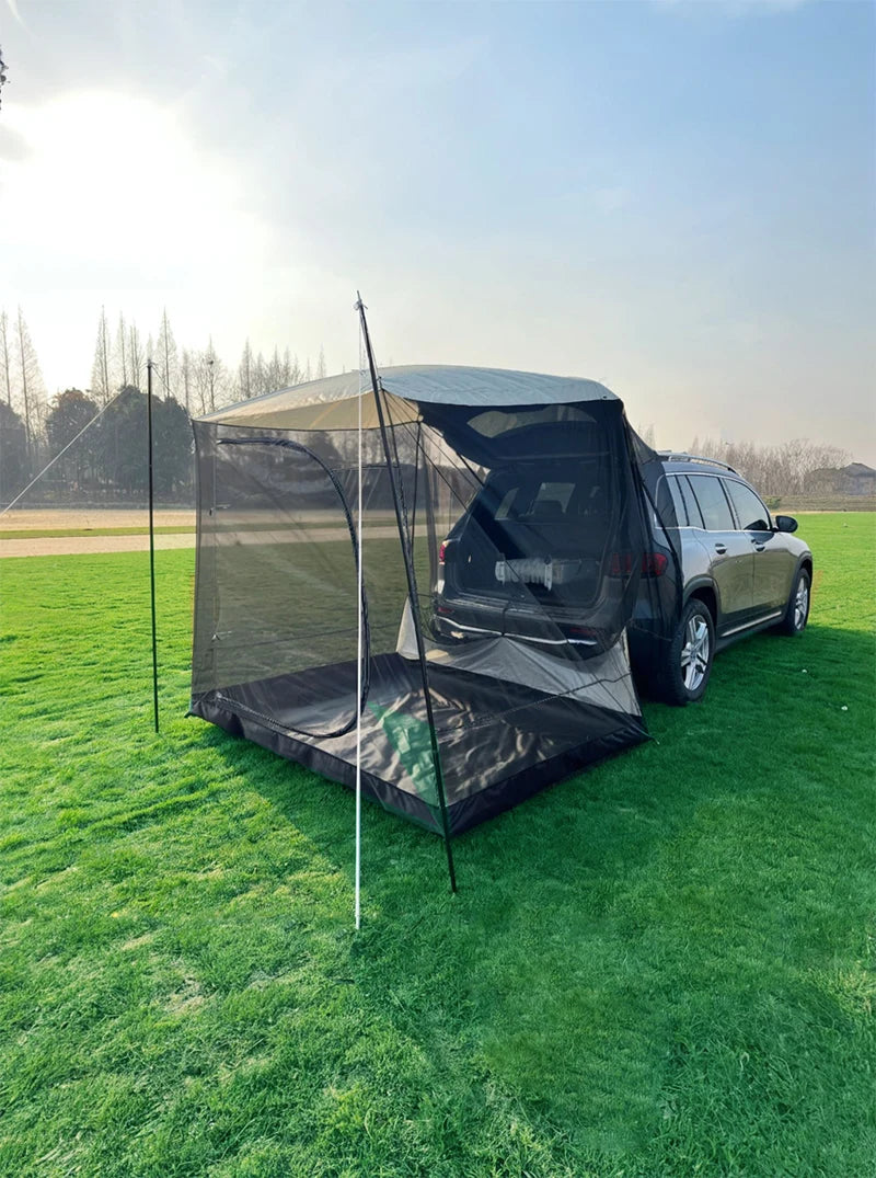 Lohascamping Car box docking tent  Portable Waterproof SUV Tail Tent 3-4 people Dome tent Sunshade Tunnel style tent,Large tent,