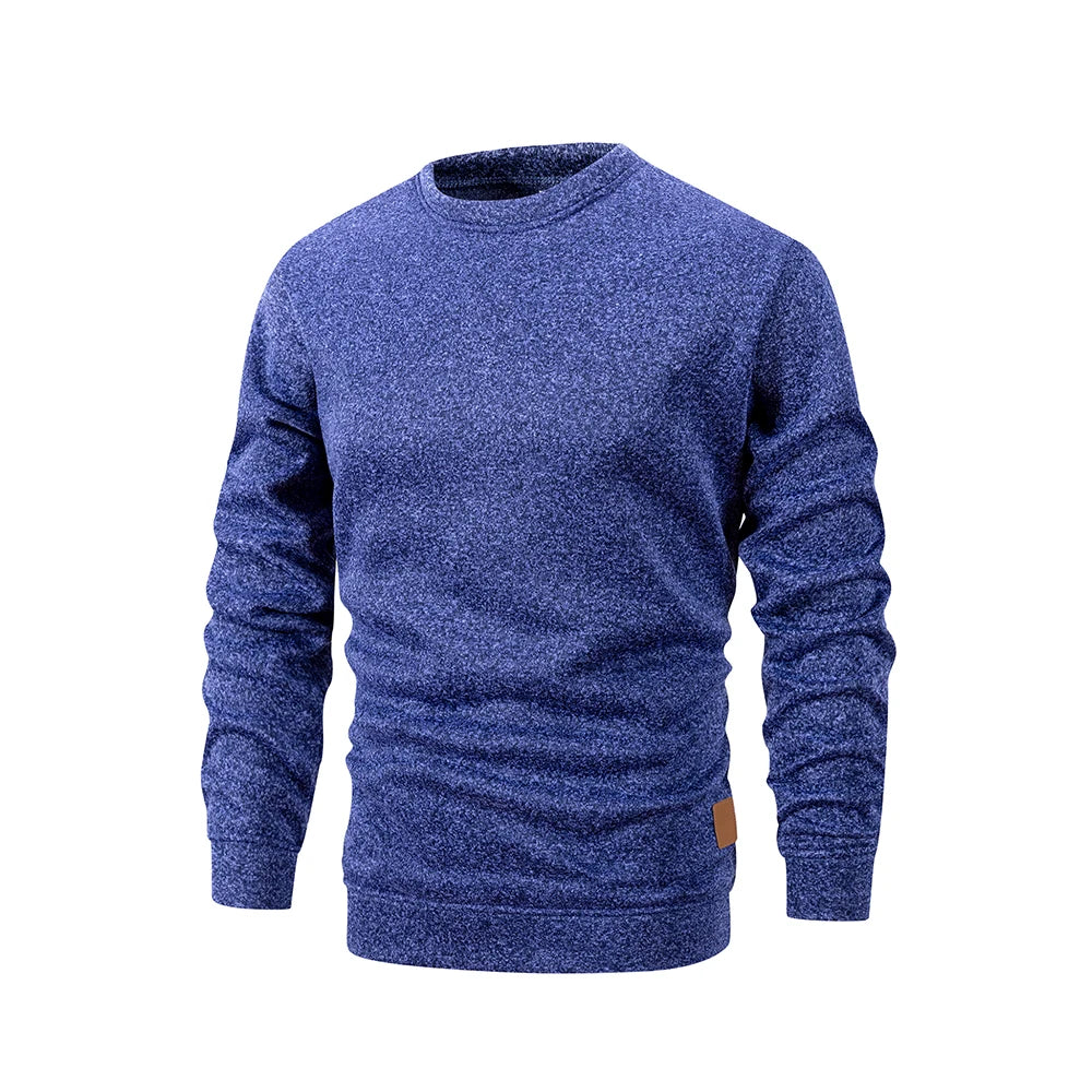 Men's Long Sleeve Sweaters Crew Neck Basic Pullover Shirts Autumn Warm Streetwear Outdoor Jogger Casual Loose Sweatshirt Hoody