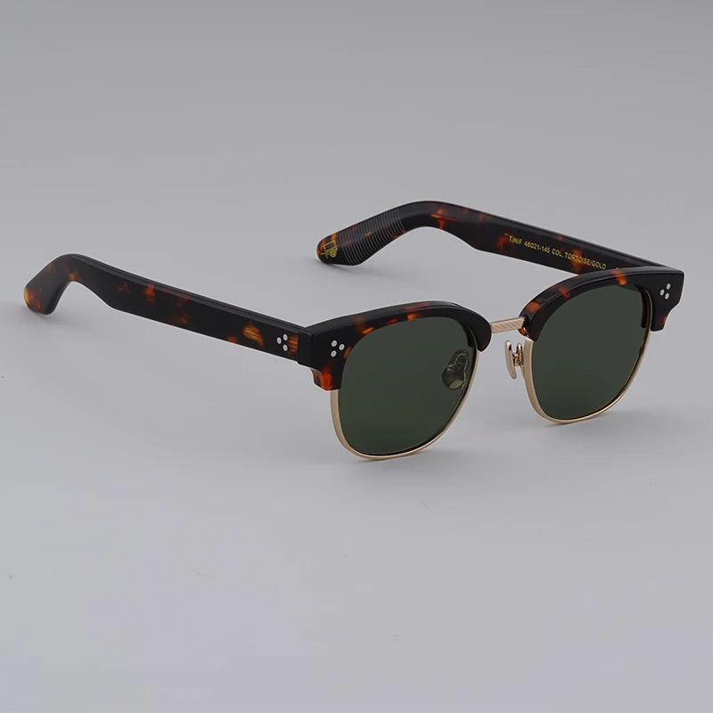 LEMTOSH Glasses Frames TINIF For Men Women Acetate Alloy Square Classic Eyewear Designer Brand Vintage Fashion Eyeglasses