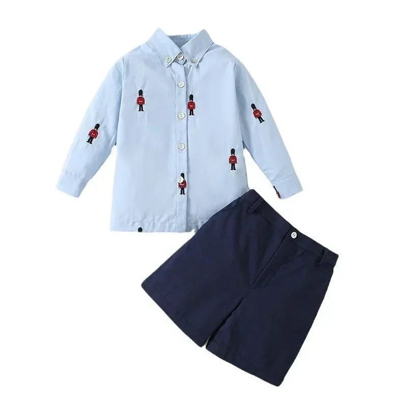2025 Boys Spanish Outfits Baby Clothes Infant Top and Bottom Set Baptism Gentelmene Toddler BirthdaySets Children's Formal Suit