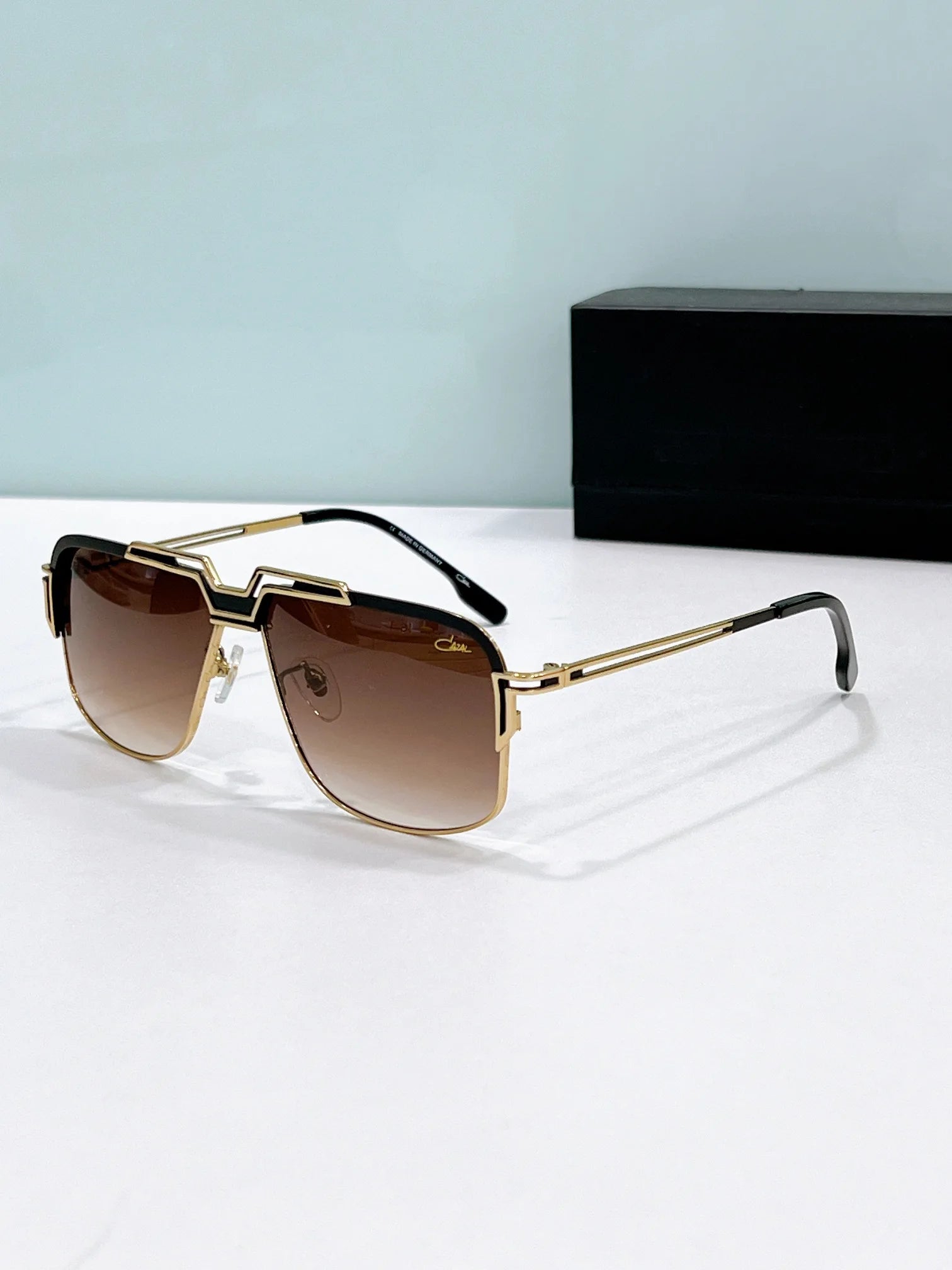 Original CCAZAL MOD9103 Trendy Gradient Driving Anti-Glare Men Sunglasses Classic Luxury Design Alloy Frame Women Couple Eyewear