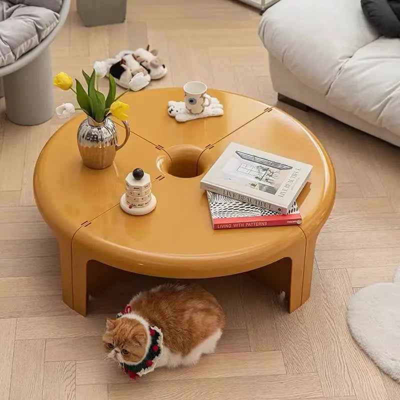 Coffee Table,medieval,creative, Combination Splicing, Side Table, Nordic, Small Apartment, Household, Round, Coffee, Small Table