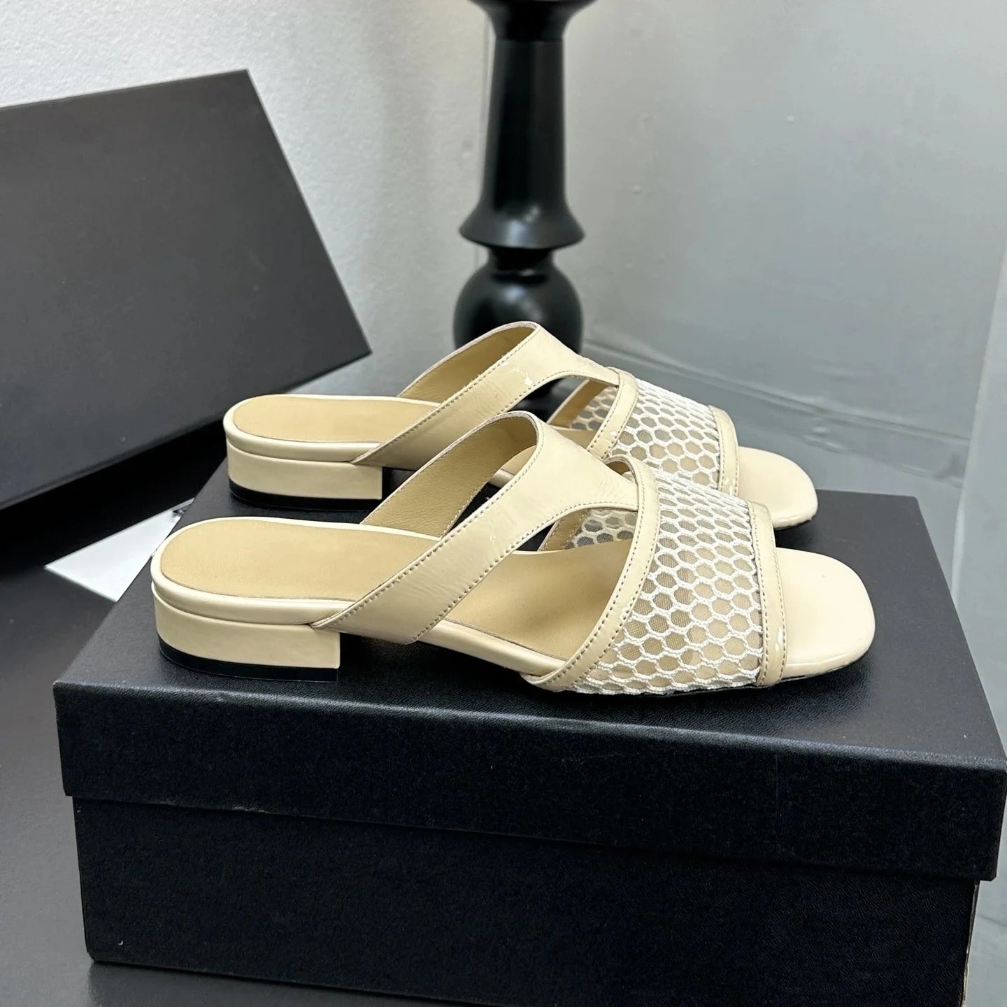 New Shoes Women Size35-41 Weaving Slippers Flat Platform Genuine Leather Slides Summer Flats Designer Shoes Zapatillas De Mujer