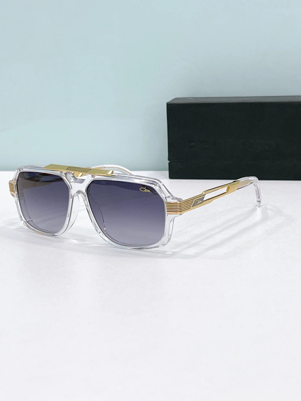 New Arrival ORIGINALCAZAL MOD6034 Square Acetate+Alloy Frame Men Eyewear Retro Business Popular Classic Leisure Women Sunglasses