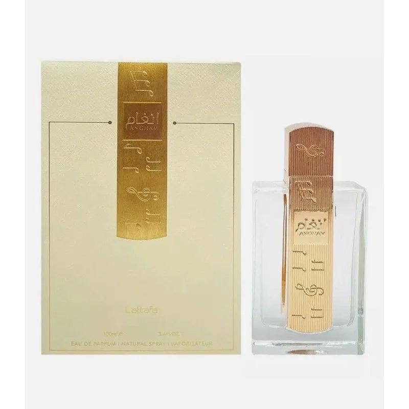 Lattafa Angham Perfume for Women Men 100ml | Long Lasting Arabic Eau De Parfum Luxury Oriental Fragrance Unisex Scent Gift
