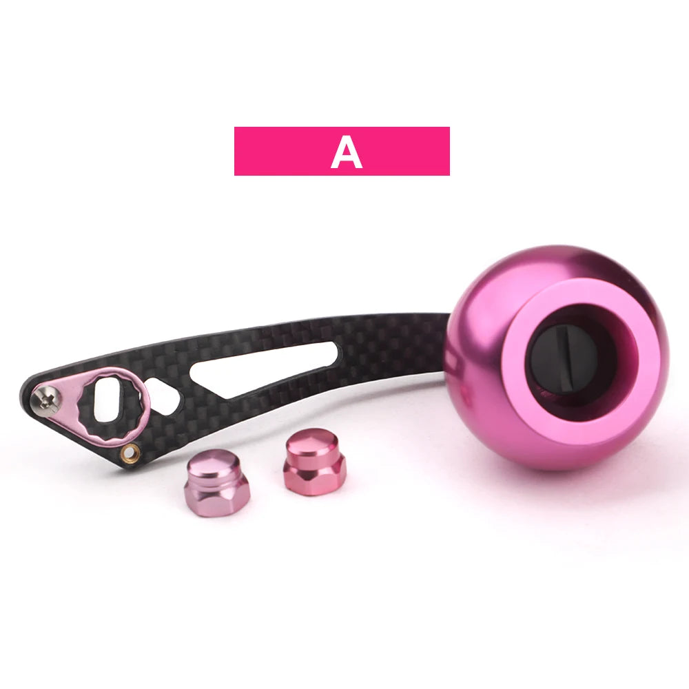 ROLLFISH Fishing Reel Handle Rocker Arm Carbon Fiber Light Weight 28g Ergonomic Design Multicolor Fishing Tools Accessories