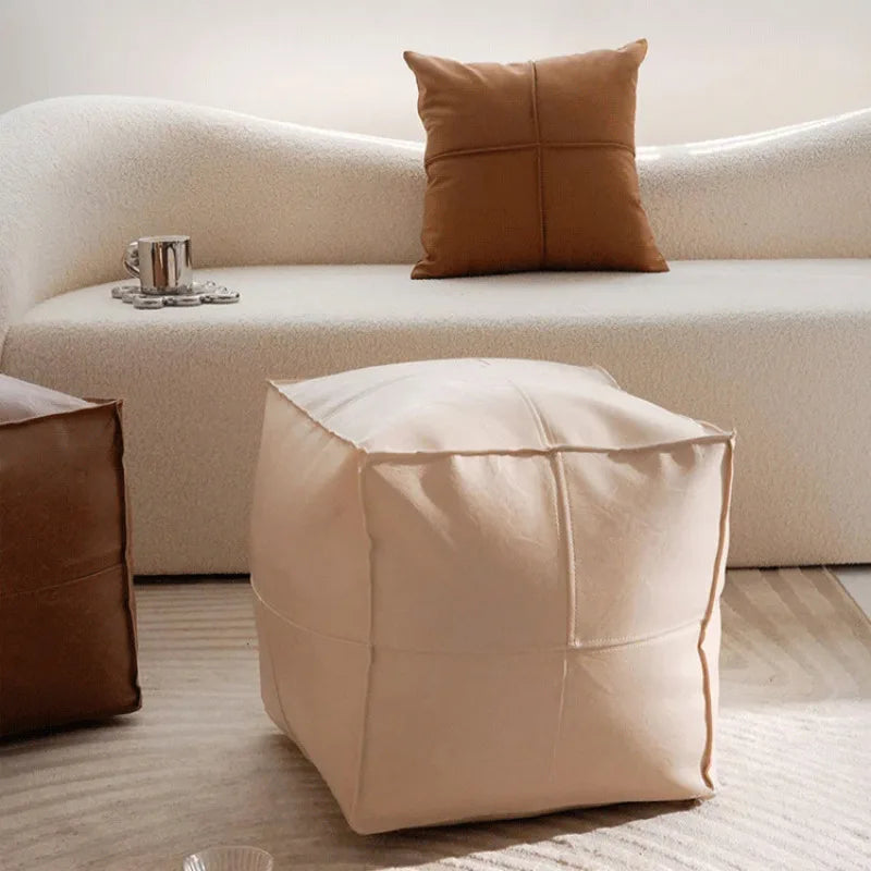 Living Room Sofa Collection Short Stool Idle Clothes DIY Lazy Sofa Household Sitting Pier Bay Window Stool Clothes Storage Bag