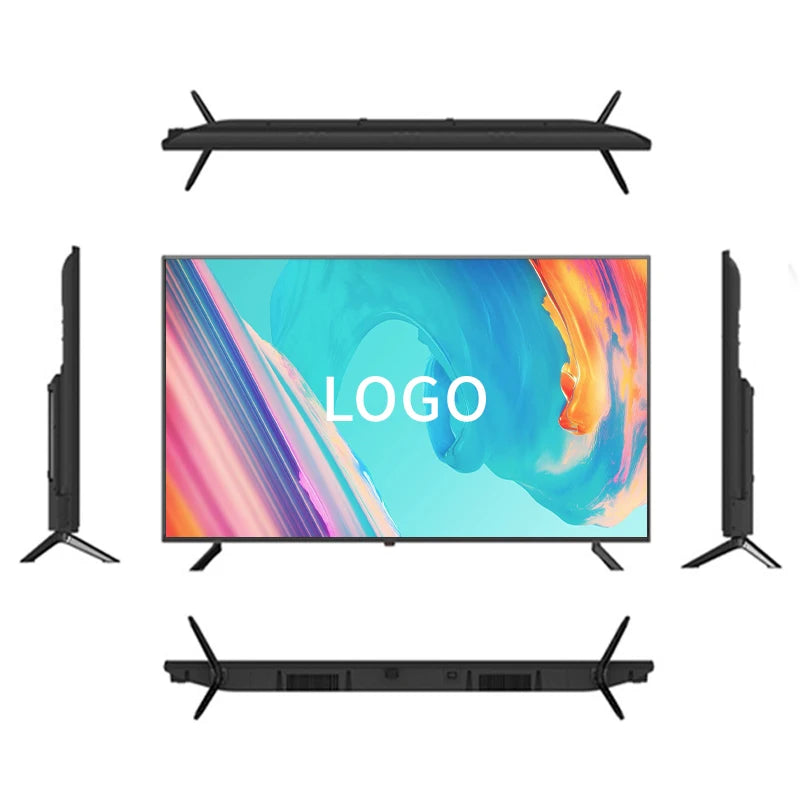 accept custom 4K android flat screen led tv smart 32 40 50 55 65 43 inch smart tv screens televisions smart tvs