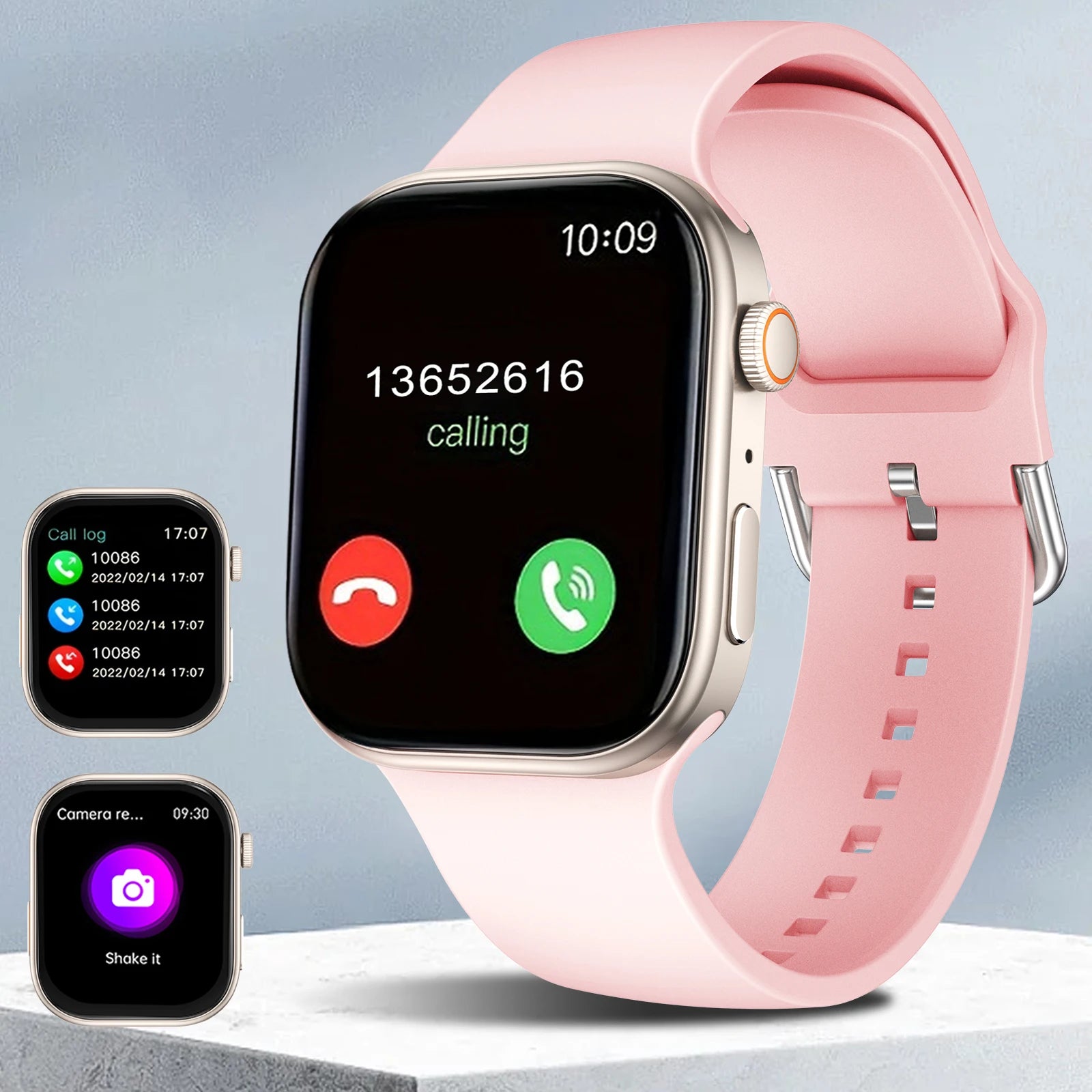 Smart watch, customizable dial, multiple sports modes, answer/make calls, message reminders, suitable for both men and women