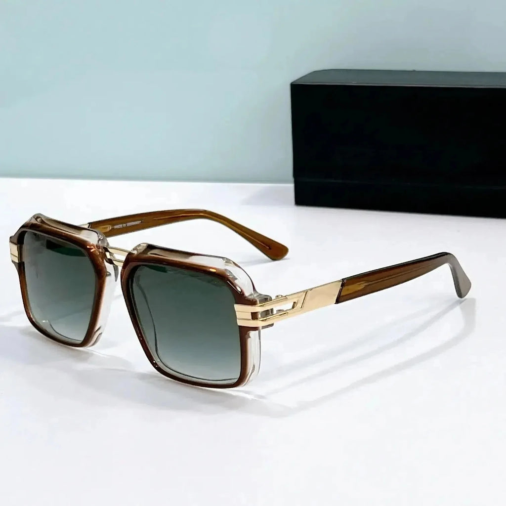 ORIGINAL MOD6004 Casual Classic Gradient UV400 Trendy Men Sunglasses Luxury Design Red Acetate Frame Retro Women Couple Eyewear