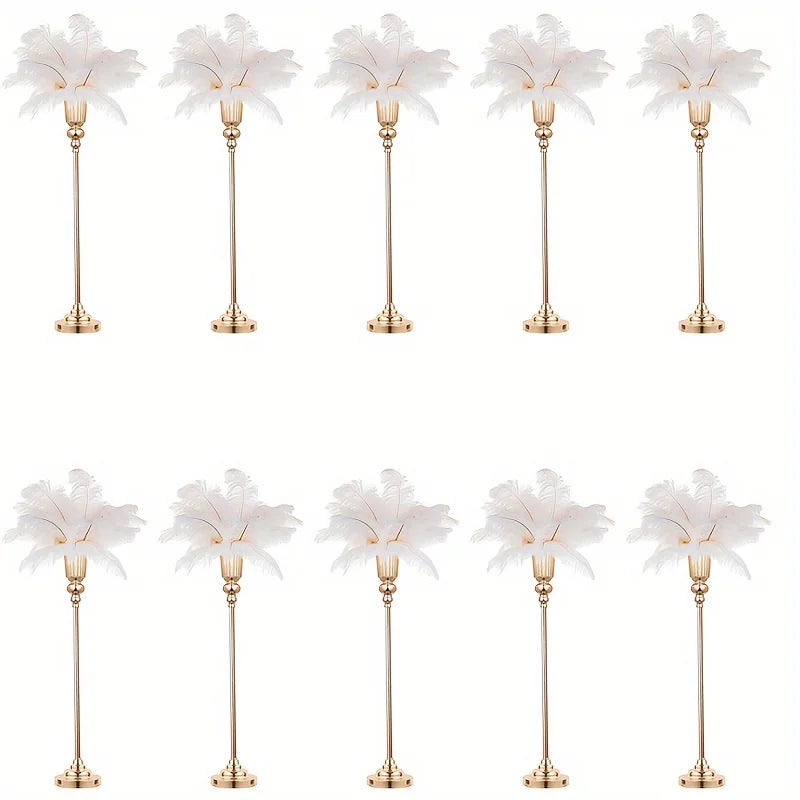 Wedding Centerpiece Vase, Floor Vase - 32.5 Inch Multi-Purpose Metal Vase for Party Events, Christmas and Halloween Decorations