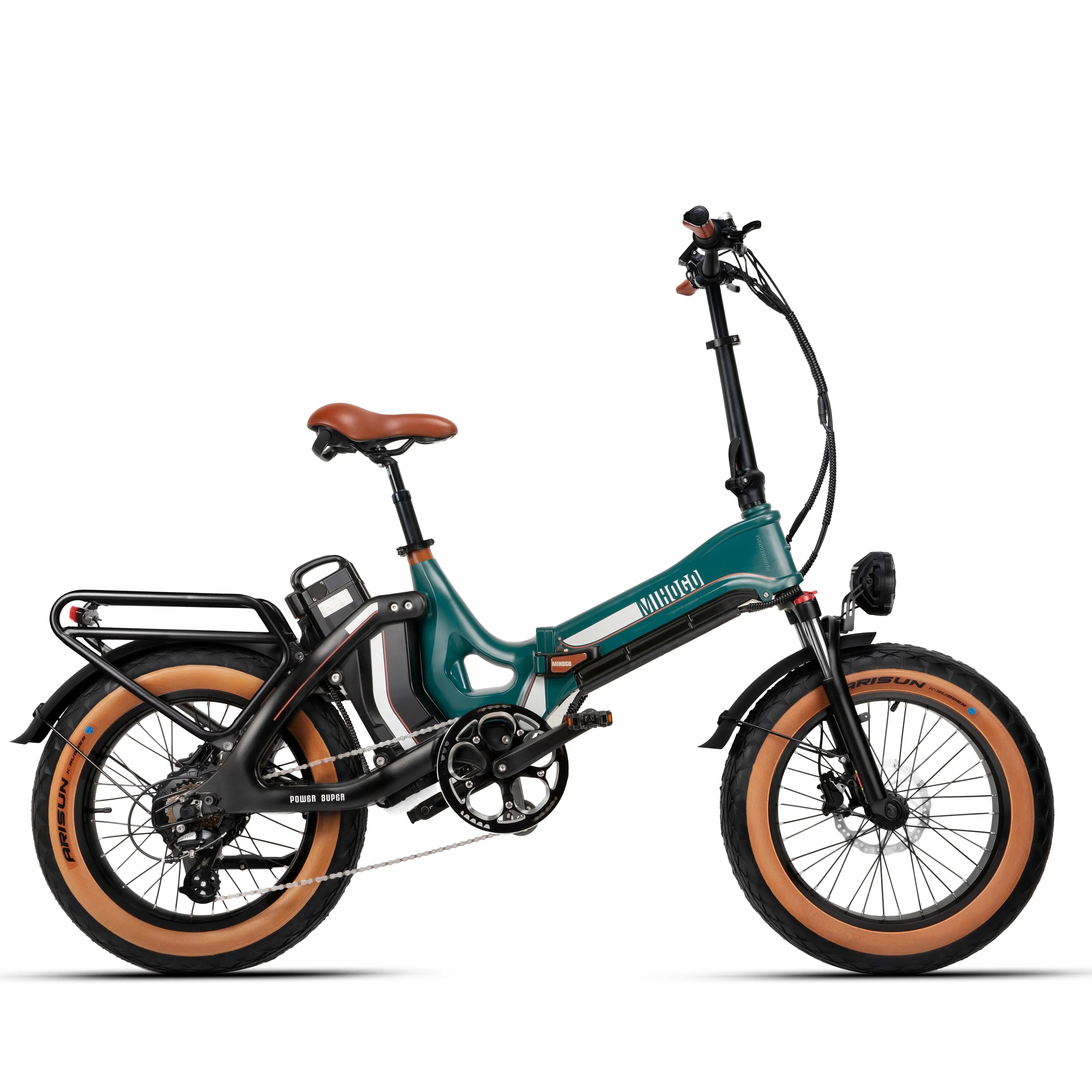 MIHOGO ONE max Adult Electric Bicycle, 750W city ebike, 48V 12.8+16AH E-bike, 20-Fat Tire Foldable Electric Bike