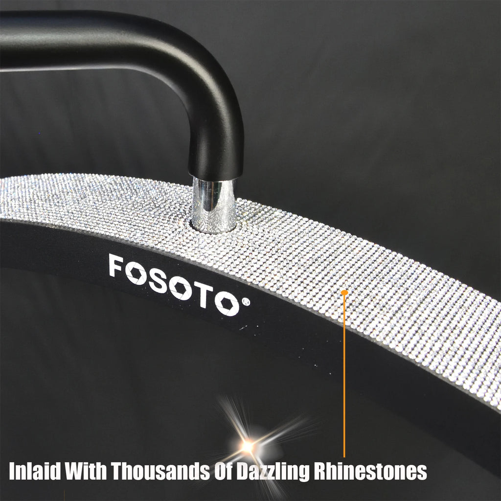 Fusitu FT-Y9 45W LED Half-Moon Shaped Light Arc Lash Light With Diamond Floor Lamp Video Light For Beauty Salon Tattoo Makeup