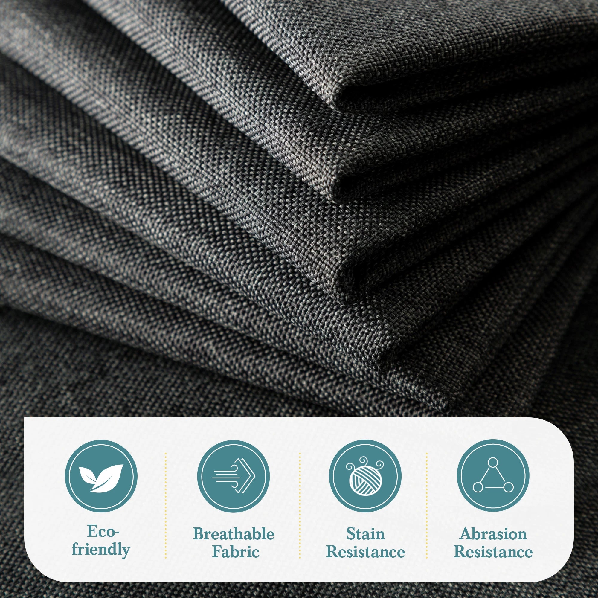 HOOMIC Classic Bed Frame with Button Tufted Wingback Headboard, Upholstered Platform Bed with Wooden Slats Support Allewie