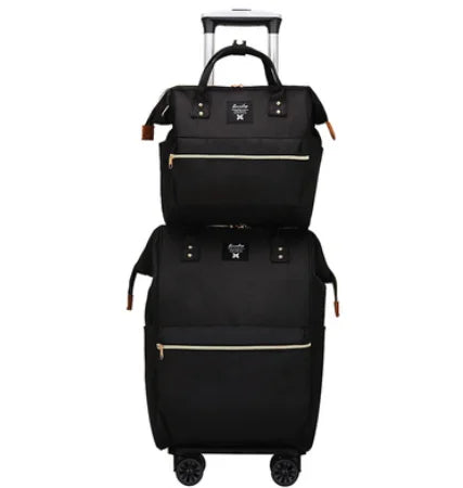 2020 carry on hand luggage Travel Luggage bag sets women rolling luggage bag women travel Trolley Bags wheels wheeled backpack