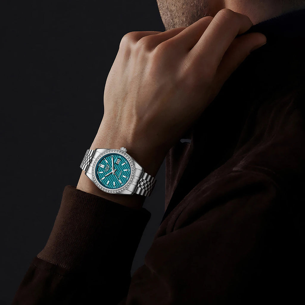 LIGE Top Luxury Men Mechanical Watches Waterproof Luminous Date Men Automatic Watch Male Sport Fashion Men's Watches+Box