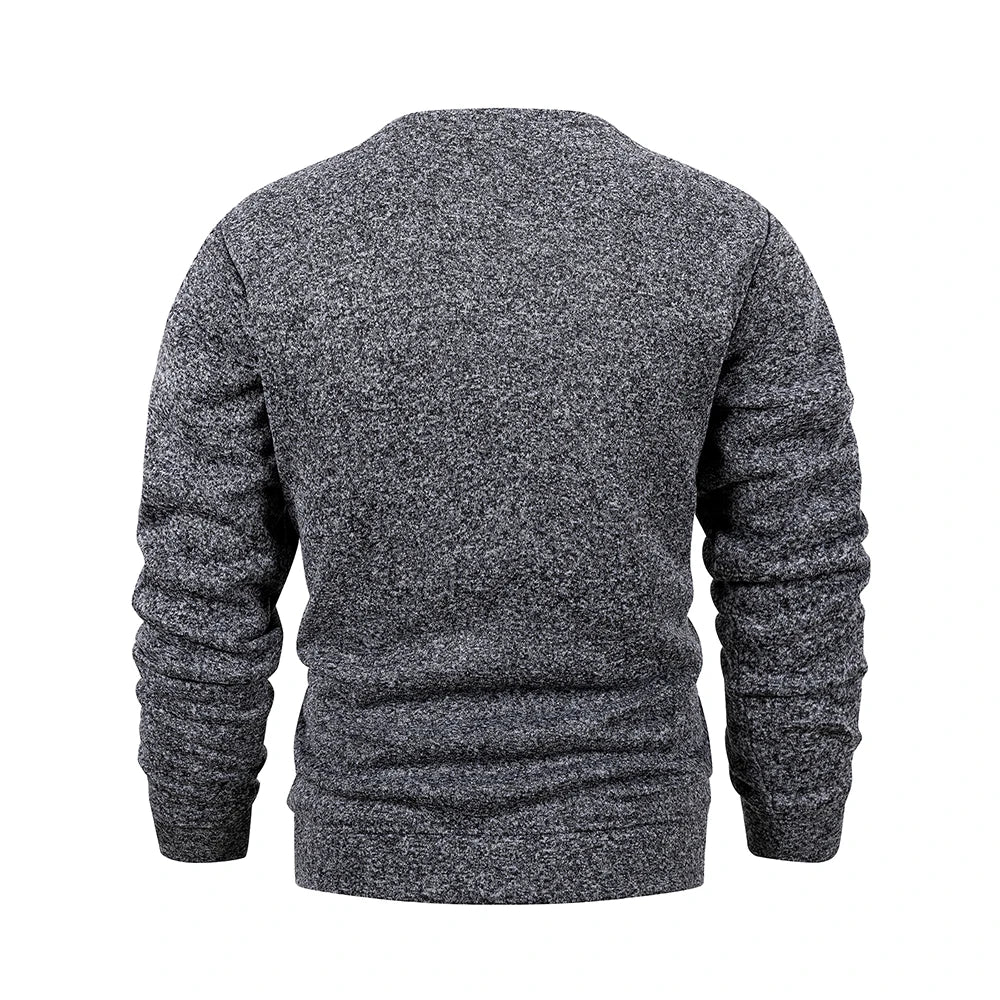 Men's Long Sleeve Sweaters Crew Neck Basic Pullover Shirts Autumn Warm Streetwear Outdoor Jogger Casual Loose Sweatshirt Hoody