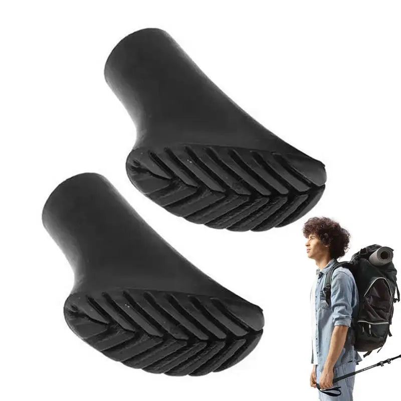 Hiking Sticks Tips Hiking Sticks Feet For Adventure Lightweight Elastic Trekking Stick Rubber Feet Walking Sticks Rubber Feet