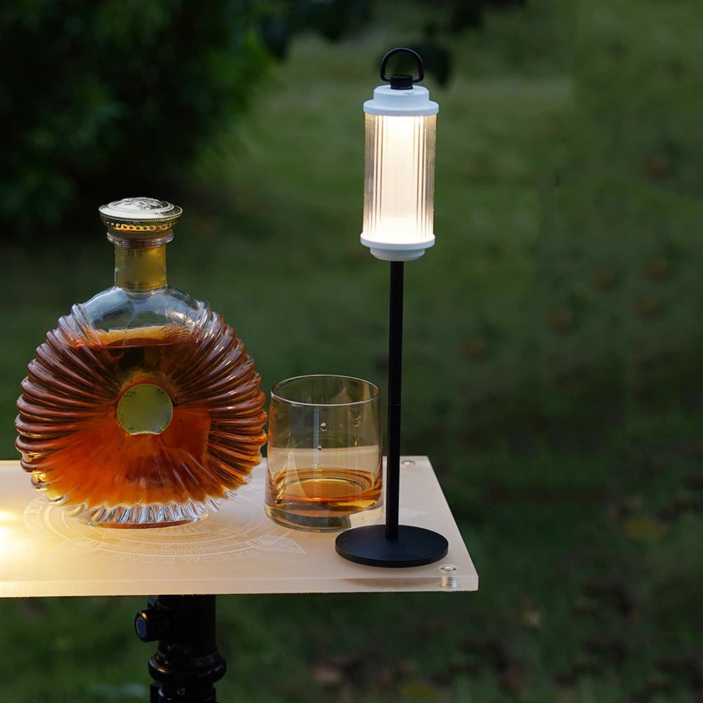 Outdoor Lamp Post Pole Aluminum Alloy Outdoor Light Pole Detachable Multi-function Lightweight for Picnic BBQ Hiking Equipment