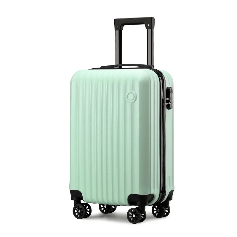 1 Piece, 20inch Luggage Suitcase, Trolley Case, Combination Lock, Universal Wheels, Pc Hard Shell Material, Layered Storage