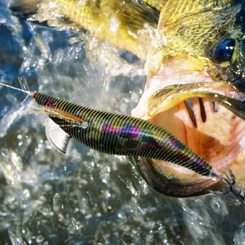 Glow Artificial Squid Lure Saltwater Wood Shrimp Lures Fluorescent Fishing Baits Realistic Freshwater Fish Luring For Sea River