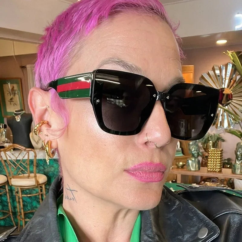 Women's Luxury Brand Sunglasses Woman High Quality Designer Sun Glasses Women Ladies Shade Oversized Eyewear Oculos De So