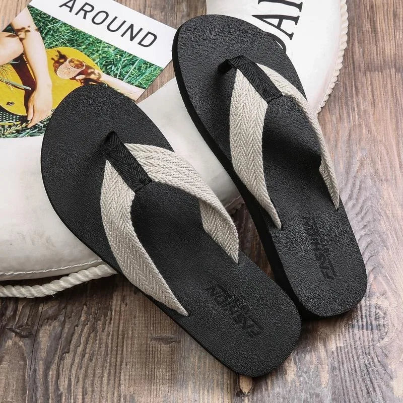 Mens Casual Flip Flops for Beach Volleyball, Yacht Trips and Effortless Summer Comfort Mens Cool Sandals