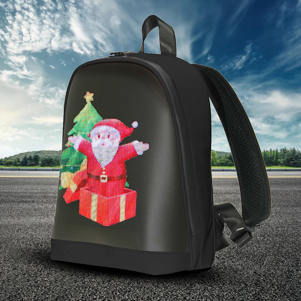 Led Advertising Backpack app Control Waterproof Portable Pixel Screen Bag for Outdoor Travel and Business Use