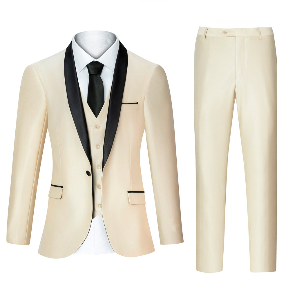 Customized Luxury Men Suits Single Breasted Peak Lapel 3 Piece Jacket Pants Vest Full Sets High Quality Clothing Terno Blazers
