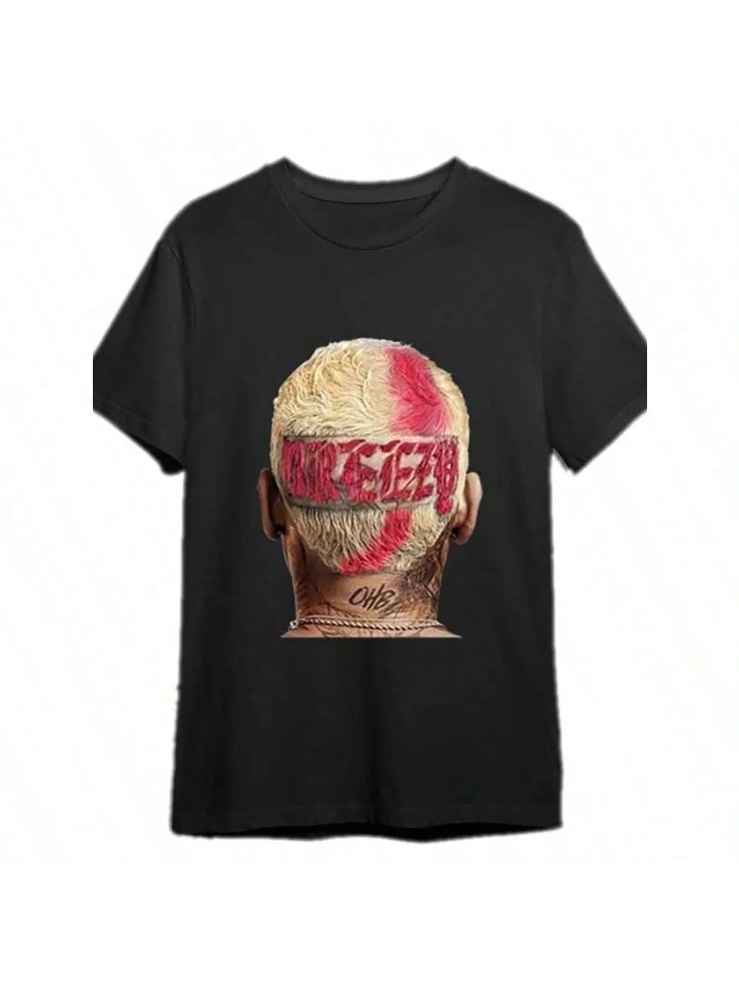 Chris  Brown Breezy Shirt 334456 Funny MenS Short Sleeve Graphic T-Shirt Collection Black PR
