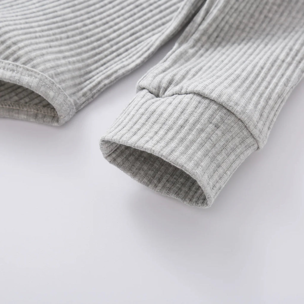 16 Colors Baby Solid Knit Sets Newborn Infant Girls Boys Fall Winter Long Sleeve Romper + Elastic Pants Toddler Outfit 0-24M