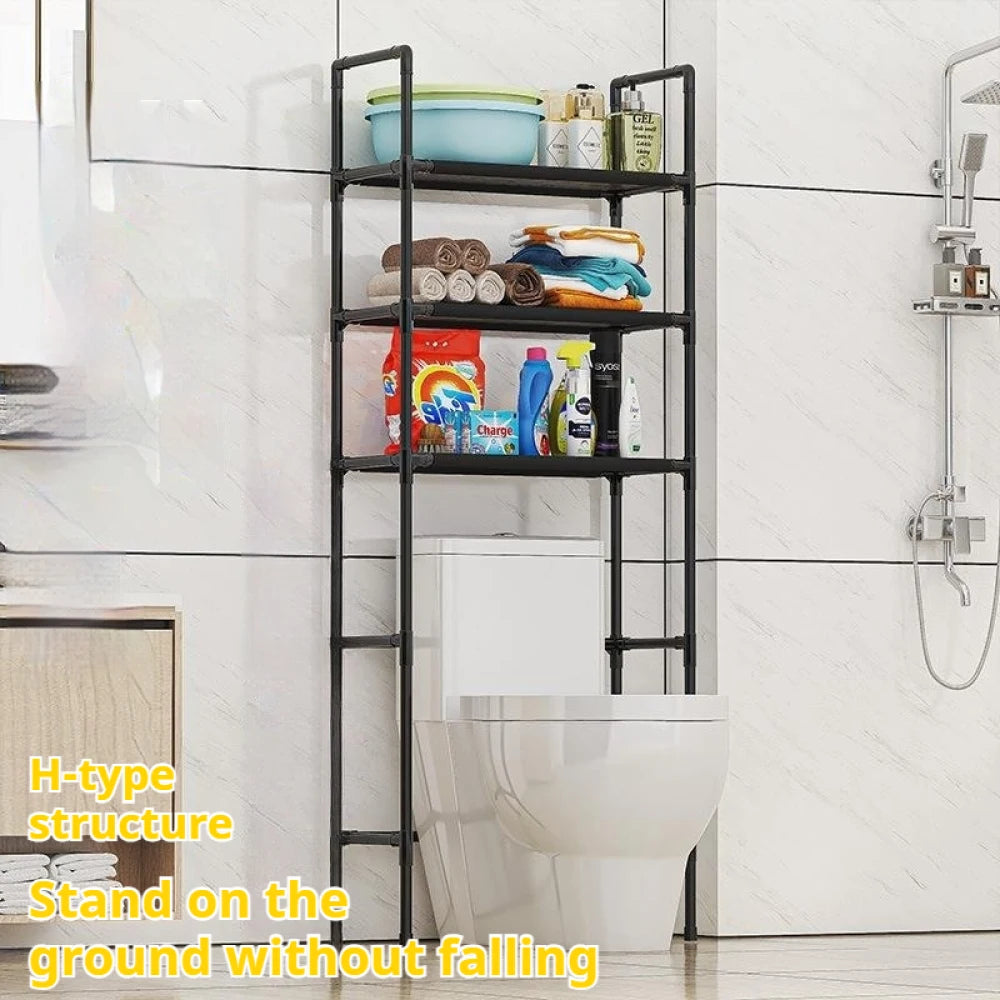 Floor Standing Storage Rack For Bathroom Increases Space Saving Multi Story Bathroom Storage Racks Without Holes Laundry Rack