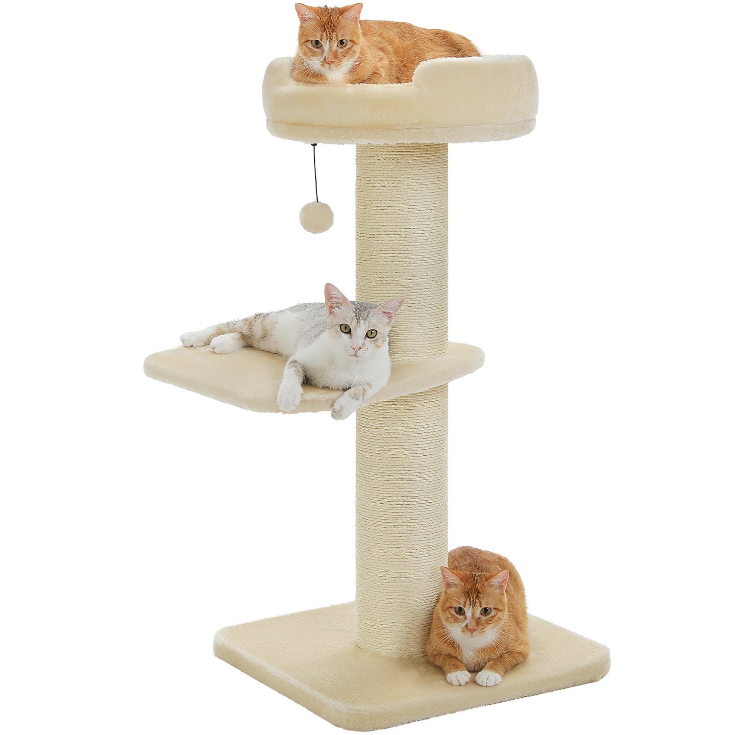 Cats Scratching Post Thick Cat Tree Cat Tower for Large Cats Flower Cat Bed Tall Cat Scratcher for Indoor Cats