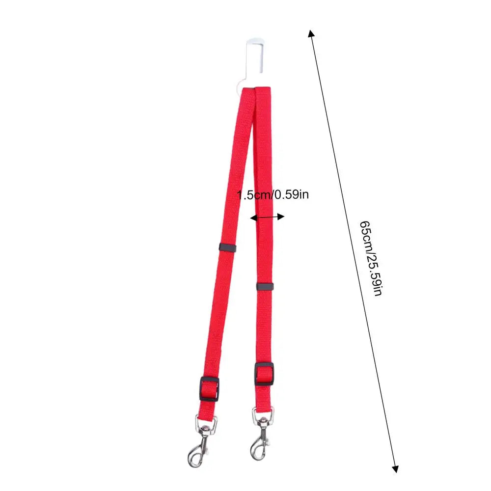 Dog Seat Belt For Car Adjustable Shock-Absorbing Dog Safety Belt User Friendly Pet Accessories Wear-Resistant Dog Seat Belt For