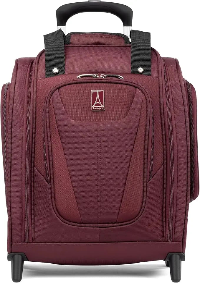 Travelpro Luggage Maxlite 5 Softside Lightweight Rolling Underseat Compact Carry on Upright 2 Wheel Bag, Men and Women, Burgundy