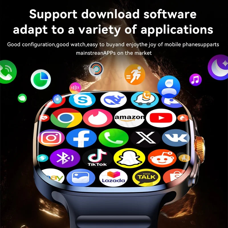 New M99 5G Cellular Version Smartwatch 2.4inch Amoled Larger Screen Android Smart Watch With Rotary Camera Sim Card Slot WIFI