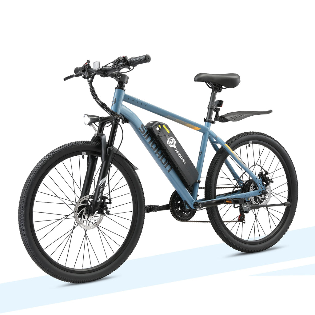 SINOHON EM200D Adult Electric Bicycle,500W city ebike, 36V 10.4AH commuting E-bike, 26 Tire  Electric Bike