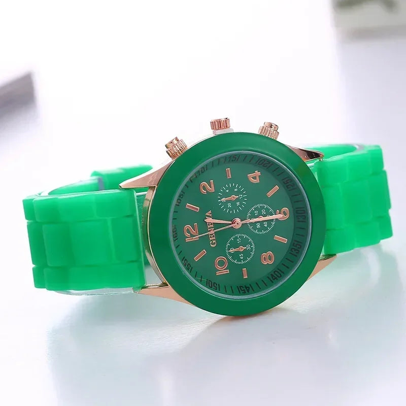 Women Watches 2025 New Fashion Luxury Brand Women's Watch Silicone Strap Quartz Wrist Watch For Female Relogio Feminino Zegarki