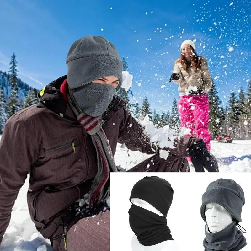 Gaiters For Men Neck Warmer Face Cover Winter Scarf Neck Gaiter With Hat Windproof Scarf Face Covering Adjustable All-Around Ski