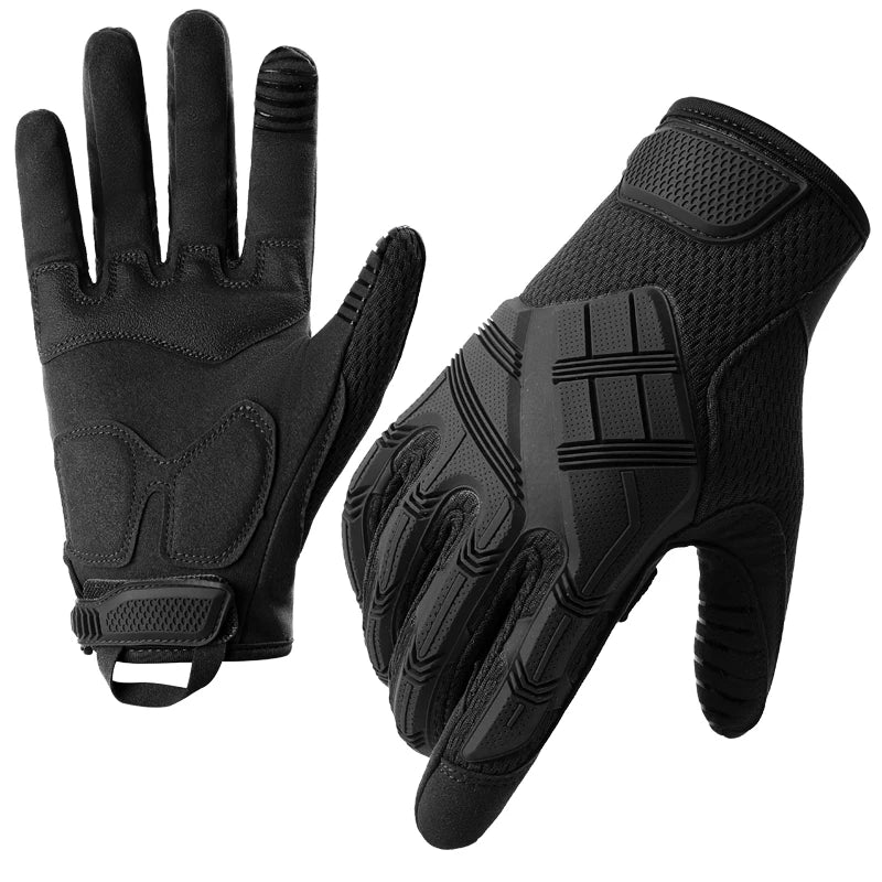 Tactical Gloves for Men,Touchscreen Motorcycle Gloves with Soft Shell&Palm Pad for Cycling Hunting Camping Climbing