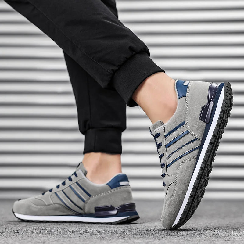 Artificial Leather Men Causal Shoes Male Spring Men Casual Light Shoes Sneakers Lac-up Flats Breathable Outdoors Sapato